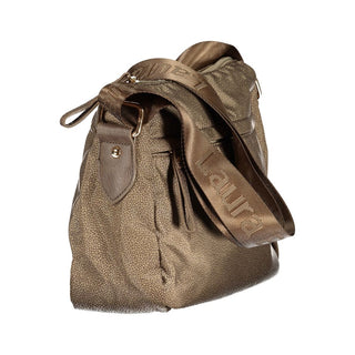 Bolso de mano para mujer de poliéster beige