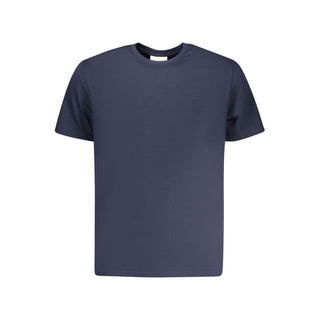 Blaues Baumwoll-Herren-T-Shirt
