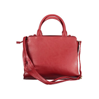 Rote PVC Damen Handtasche