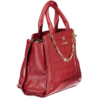 Rote PVC Damen Handtasche