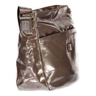 Bolso de mano bronce de poliéster para mujer