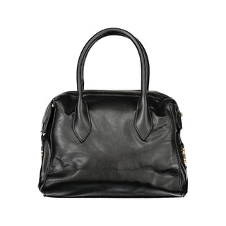 Schwarze PVC-Damenhandtasche