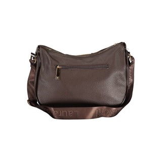 Braune PVC-Damenhandtasche