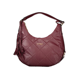 Bolso de mano rojo de PVC para mujer