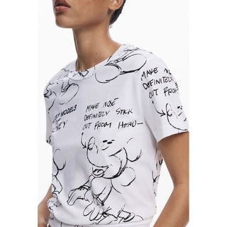 Bianco Baumwoll-T-Shirt für Damen