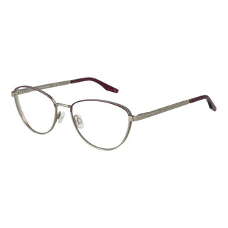 Gafas con montura metálica púrpura