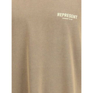Braunes Baumwoll-T-Shirt