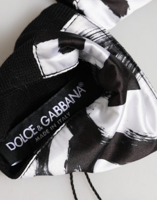 Schwarz Weiß DG Logo Seide 1 Paar Armband