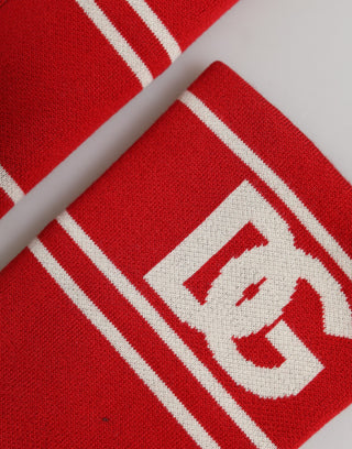 Rot Weiß DG Logo Baumwolle 1 Paar Einheitsgröße Schweißband