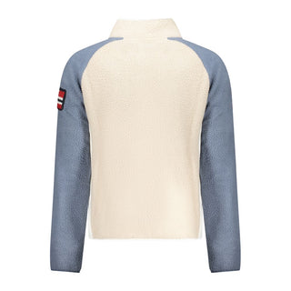 Beige Polyester Men Sweatshirt