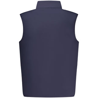 Chaqueta azul de poliéster para hombre