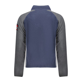 Blue Polyester Men's Sweatshirt