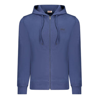 Blue Cotton Men's Hoodie