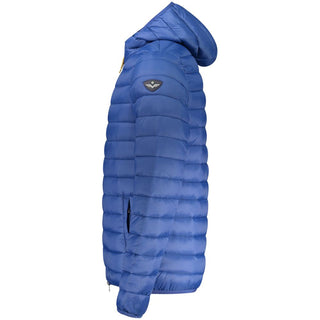 Blaue Polyamid-Herrenjacke