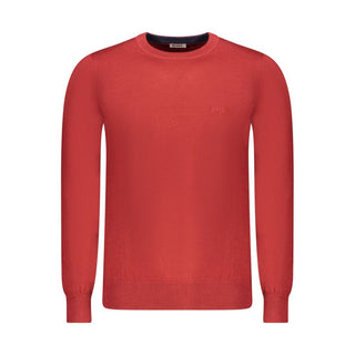 Red Wool Men Sweater