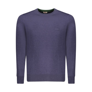 Blue Polyester Men's Sweater