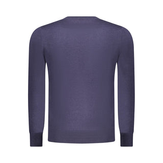 Blue Polyester Men's Sweater