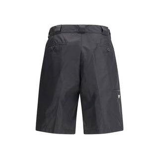 Black Recycled Polyamide Bermuda Shorts