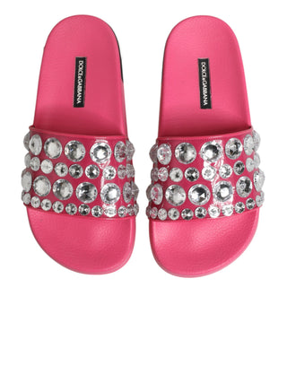Pink Kristall Slides Sandalen Strandbekleidung Schuhe
