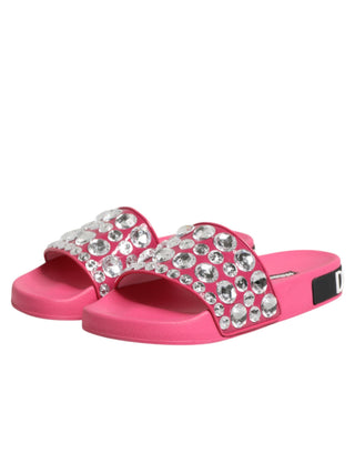 Pink Kristall Slides Sandalen Strandbekleidung Schuhe