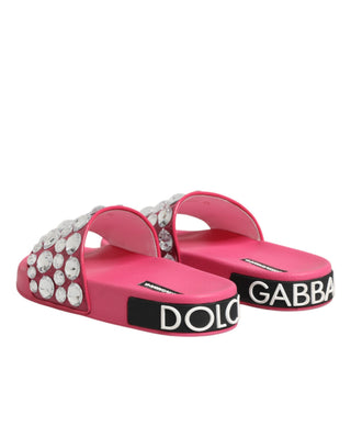 Pink Kristall Slides Sandalen Strandbekleidung Schuhe
