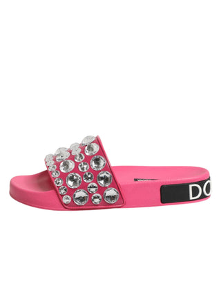 Pink Kristall Slides Sandalen Strandbekleidung Schuhe
