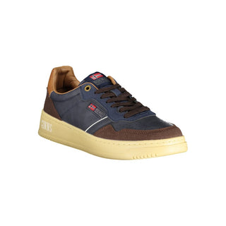 Blaue Herren-Sneaker aus Polyurethan