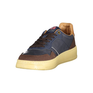 Blaue Herren-Sneaker aus Polyurethan