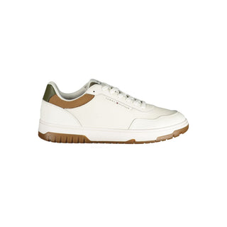 Weiße Polyurethan-Sneaker für Herren