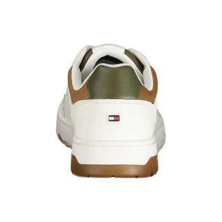 Weiße Polyurethan-Sneaker für Herren