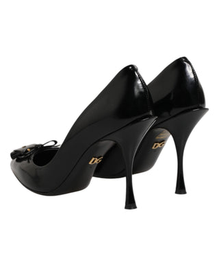 Black Bag Embellished Heels Pumps Shoes