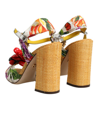 Mehrfarbige Blumenkristall-verzierte Sandalen Schuhe