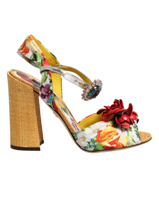Mehrfarbige Blumenkristall-verzierte Sandalen Schuhe