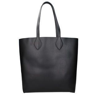Bolso de hombro de cuero negro