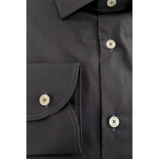 Gray Cotton Men Shirt