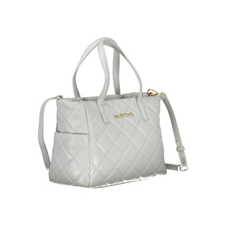 Gray Polyurethane Women's Bag