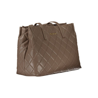 Brown Polyurethane Women's Bag