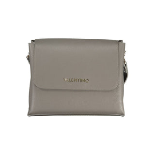 Gray Polyurethane Women's Bag