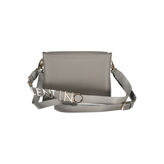 Gray Polyurethane Women's Bag
