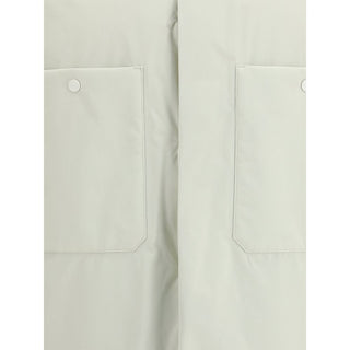 Abrigo de nailon beige