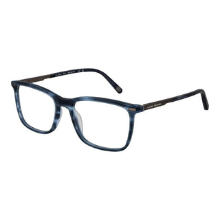Brille aus blauem Azetat und Metall