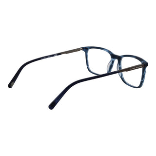 Brille aus blauem Azetat und Metall