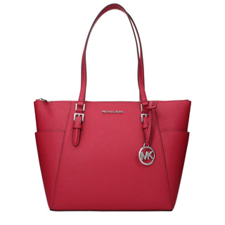 Rote Leder-Schultertasche