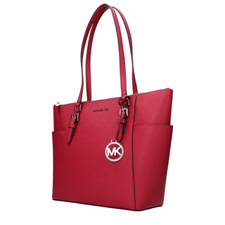 Rote Leder-Schultertasche