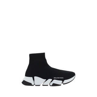 Schwarze Sportsneaker aus Polyester
