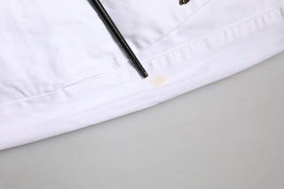 Pantalones chinos ajustados blancos de cintura media para hombre