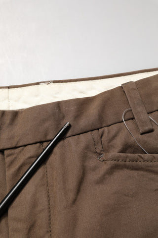 Braune gerade geschnittene Chino-Hose für Herren mit normaler Leibhöhe