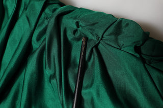Grünes Viskose-Drape-Jersey-Organzin-Tanktop