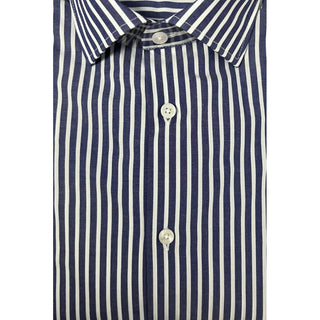 Blue Cotton Men Shirt