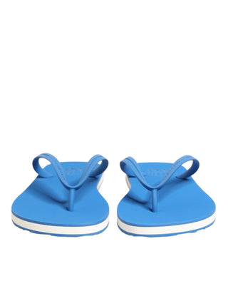 Blau-weißes Logo-Bademode-Badeschuh-Sandalen